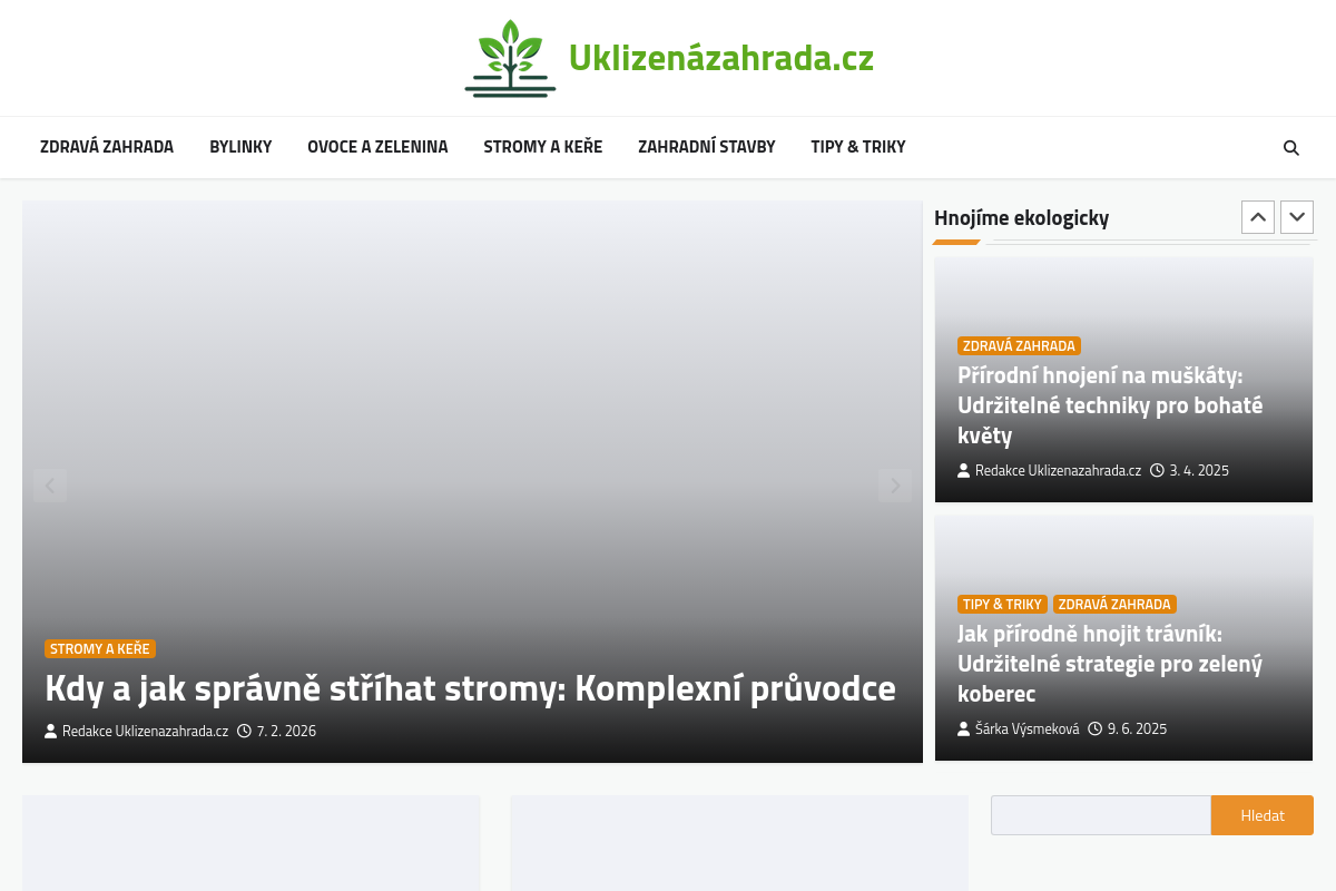 Uklizenazahrada.cz