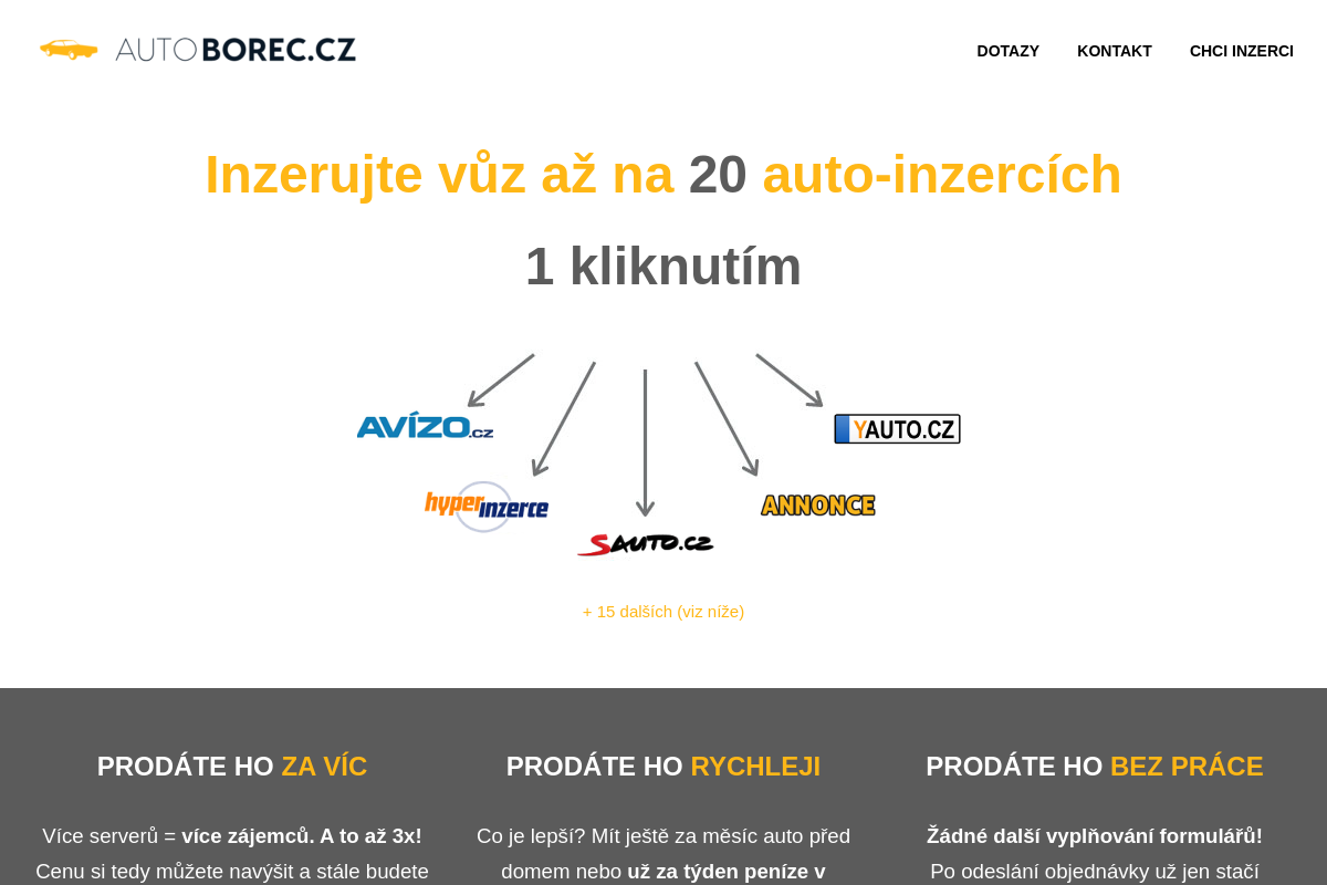 Prodej aut Šimonovice