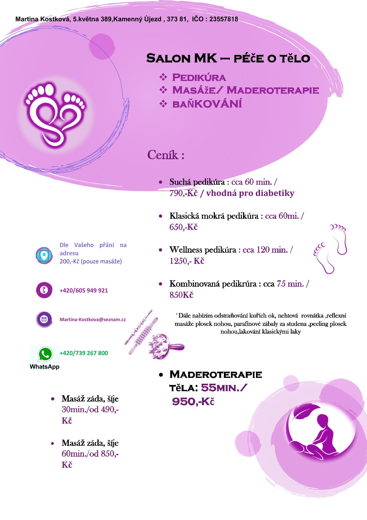 Masážní služby Martina Kostková foto 1