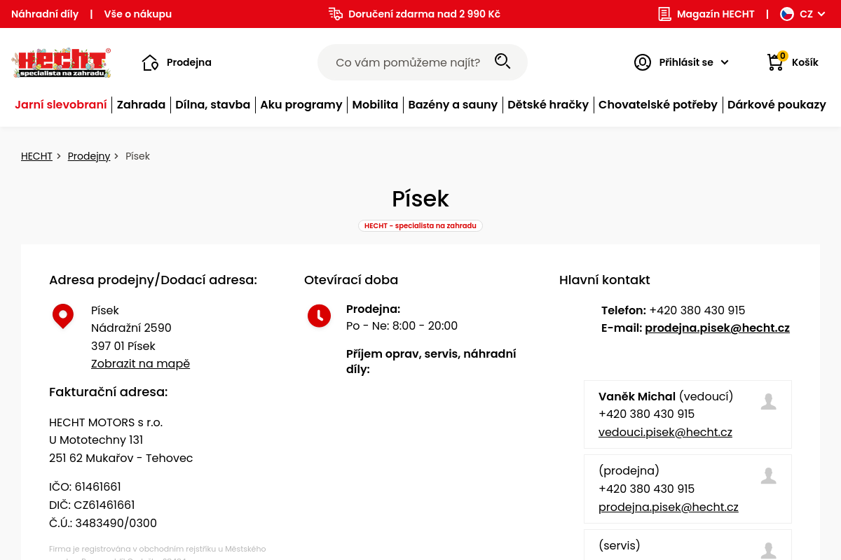 HECHT - specialista na zahradu