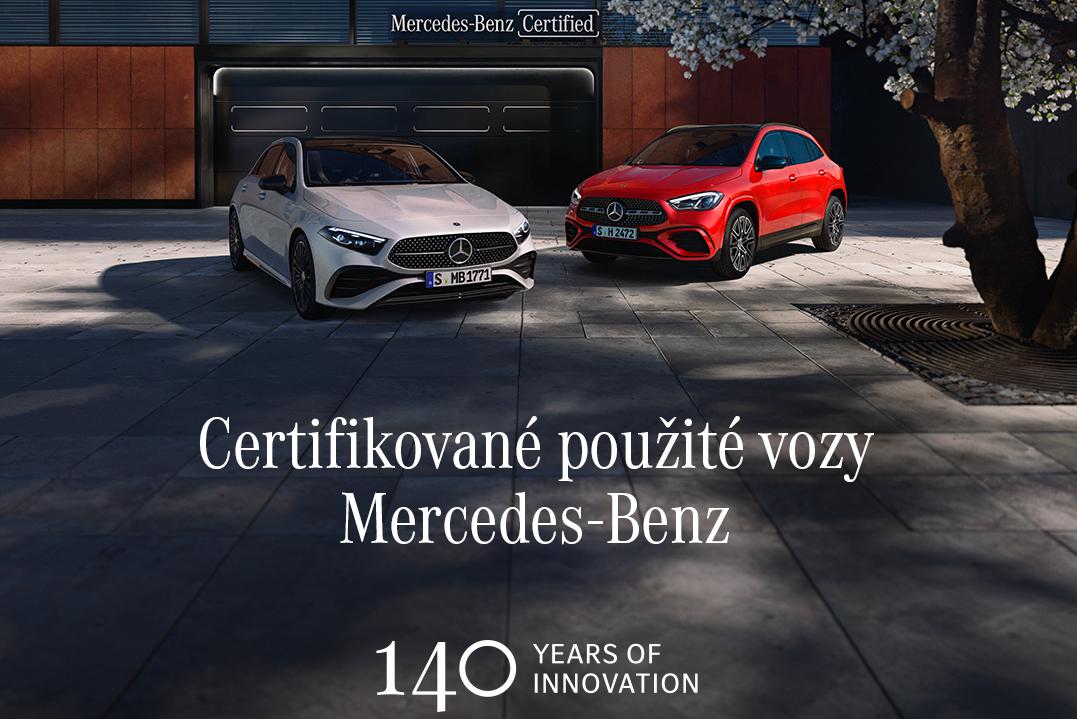 Prověřené použité vozy Mercedes-Benz Certified.
