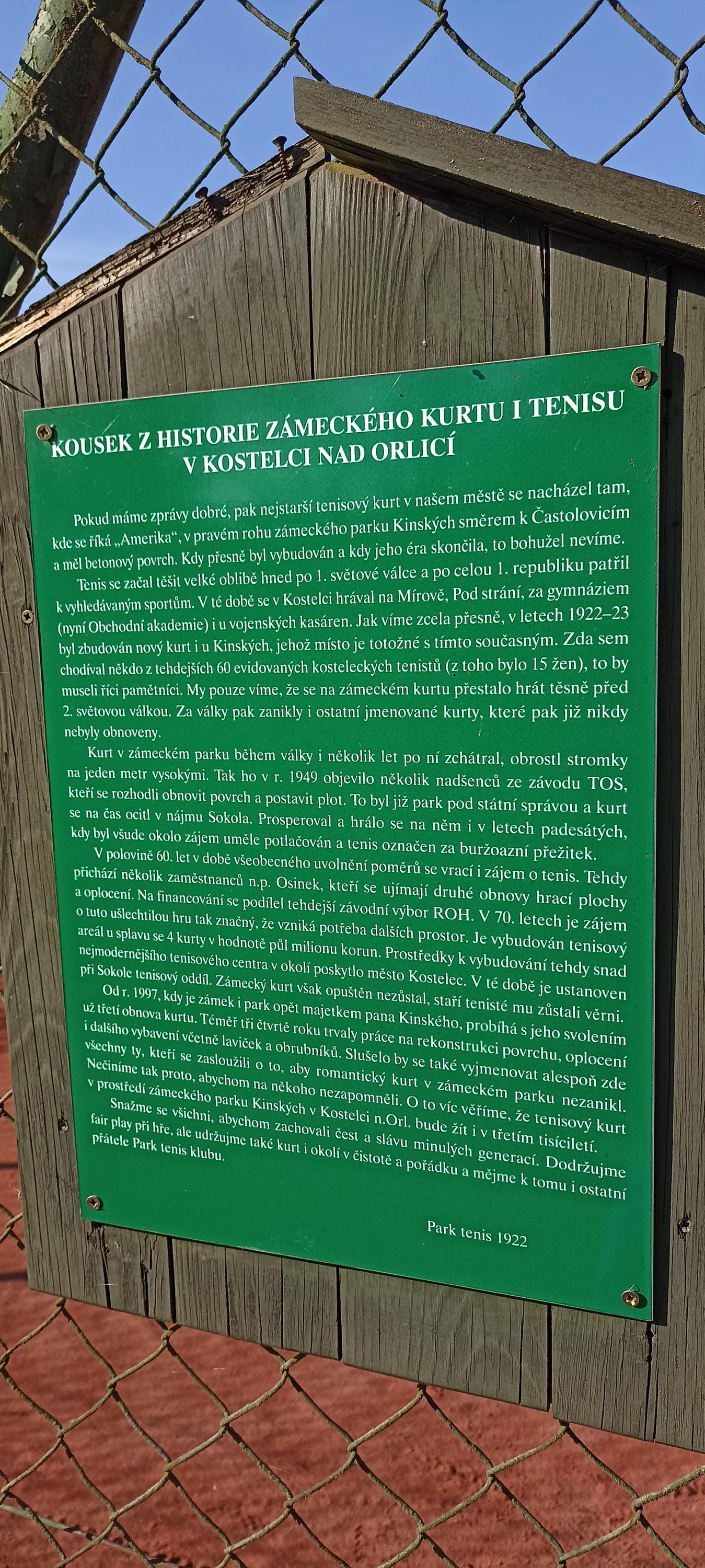 Tenisový kurt U Nového Zámku foto 4