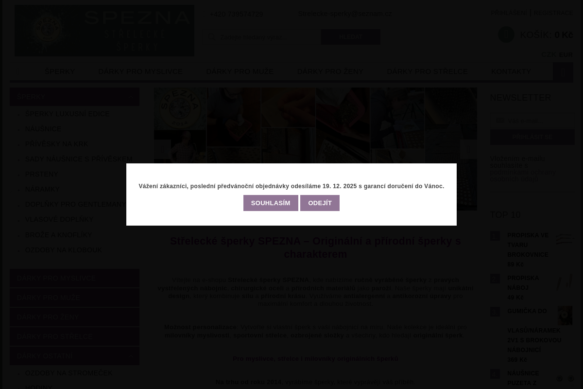 SPEZNA Střelecké šperky