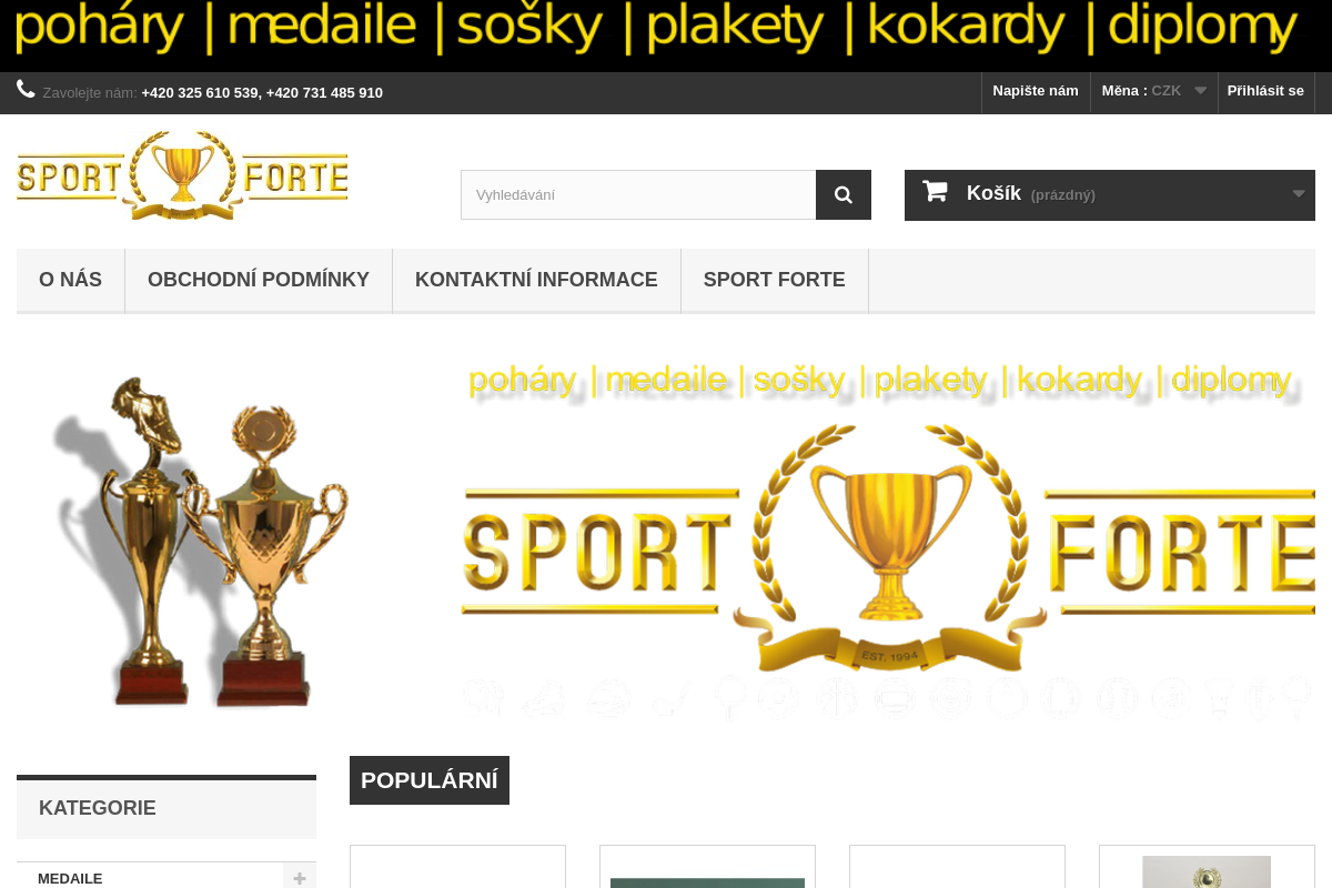 Pohary-medaile-sportforte.cz