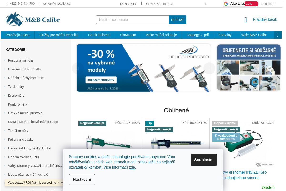 M & B Calibr - Eshop.mbcalibr.cz