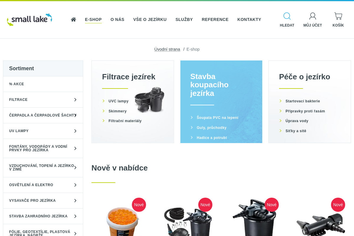 Small lake - zahradní jezírka a závlahy