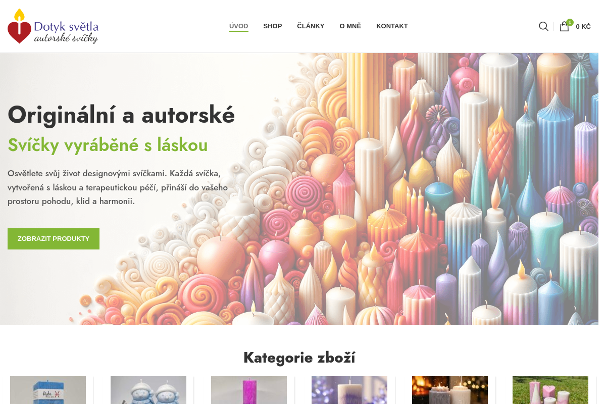 Dotyk světla svíčky - Lenka Hrdličková foto 1