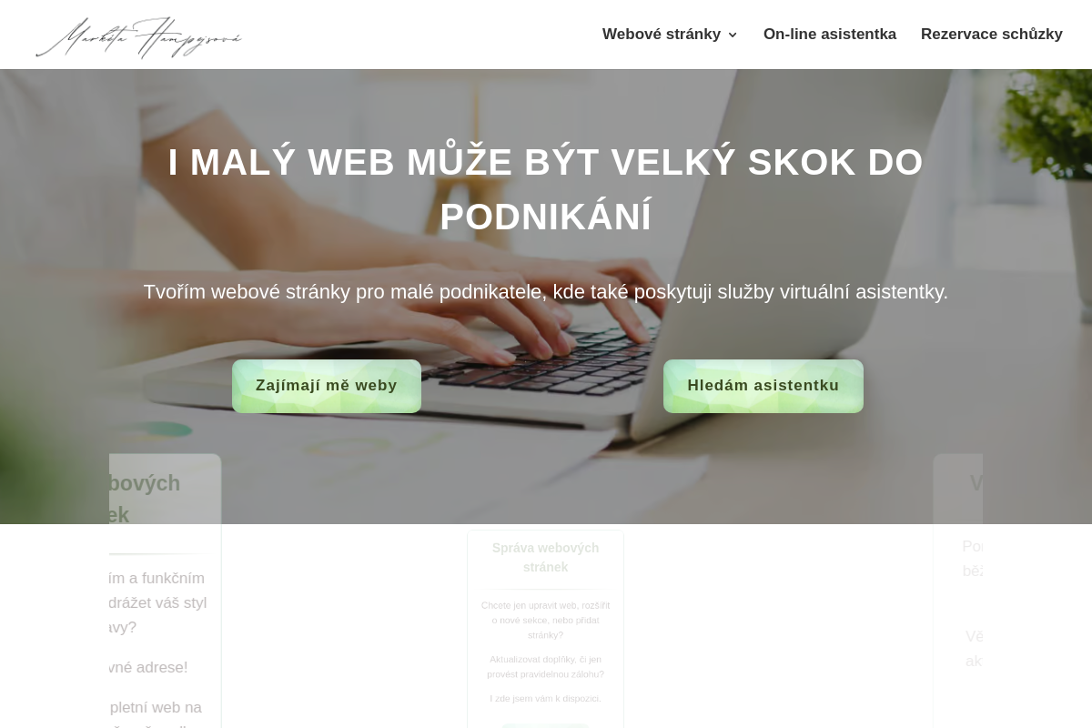 Webdesign a virtuální asistence