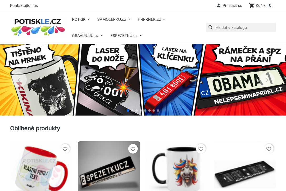 eSHOP POTISKLE.cz
