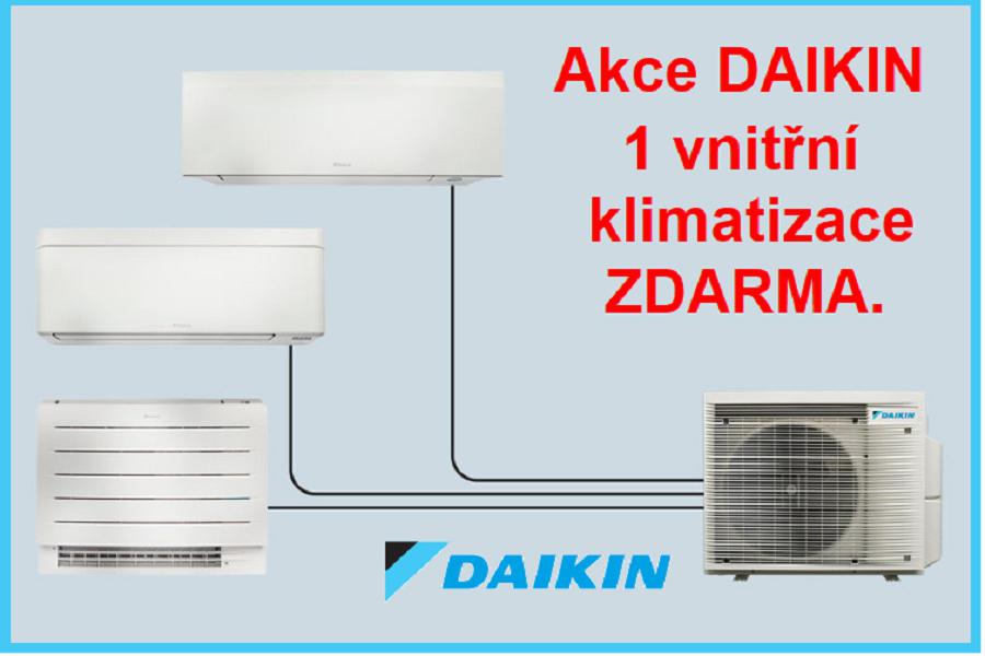 AKCE DAIKIN Multi-split 1 vnitřní jednotka zdarma.