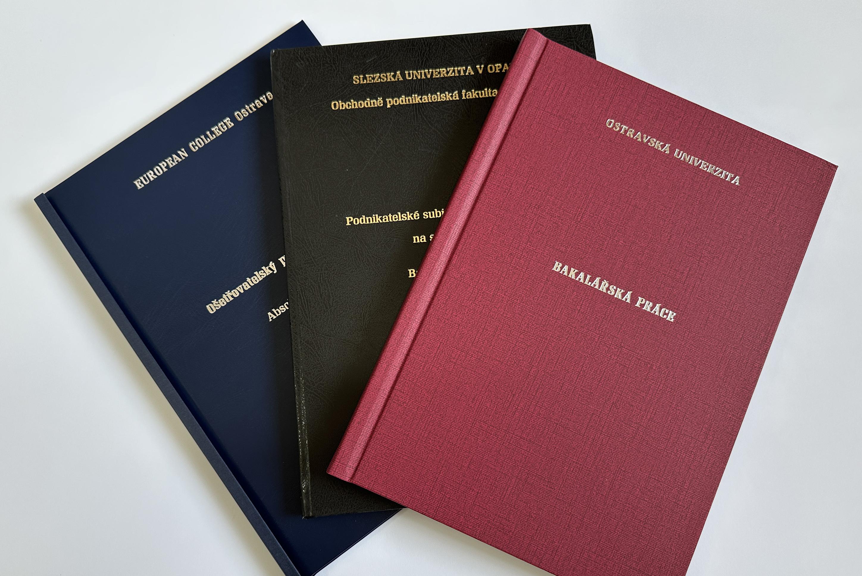 BAKALÁŘSKÉ, DIPLOMOVÉ, ABSOLVETSKÉ PRÁCE