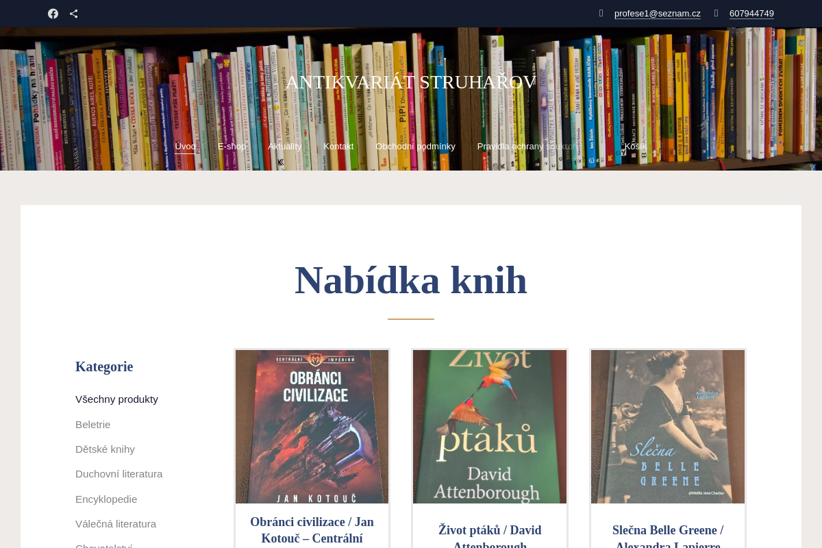 ANTIKVARIÁT STRUHAŘOV