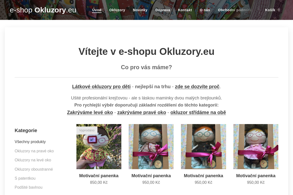 e-shop Okluzory.eu