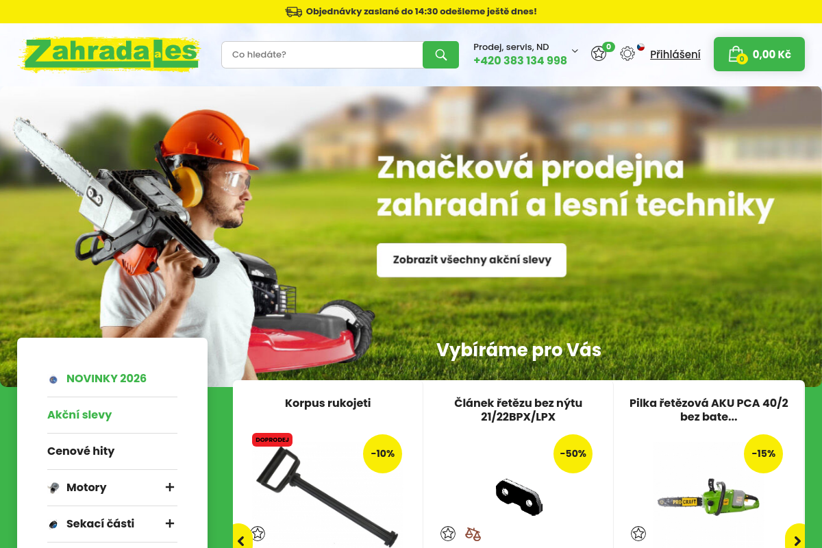 Zahrada a les - značková prodejna foto 1