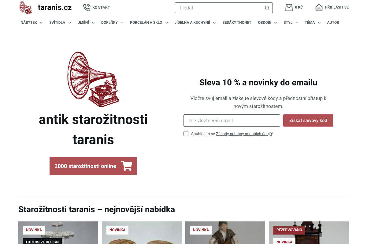 Starožitnosti Taranis.cz foto 1