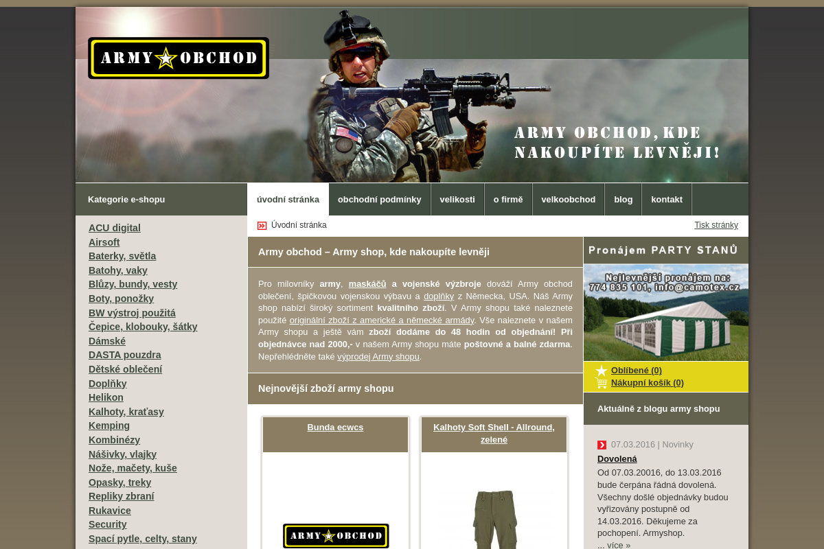 Miroslav Janecký - Army obchod