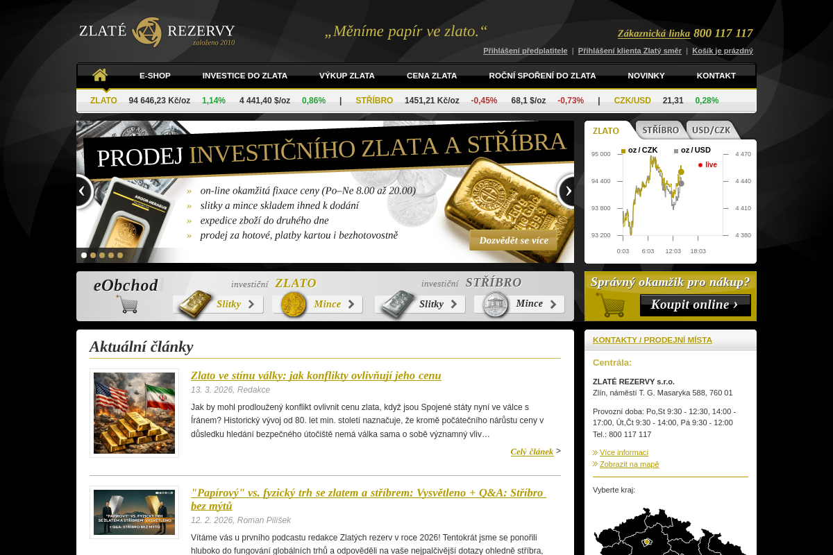 ZLATÉ REZERVY, s.r.o.