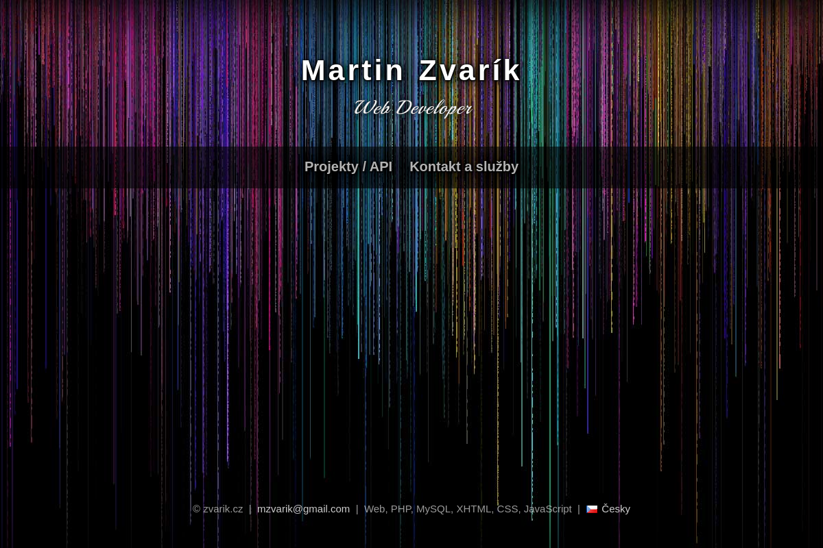 Martin Zvarík - Web Programátor