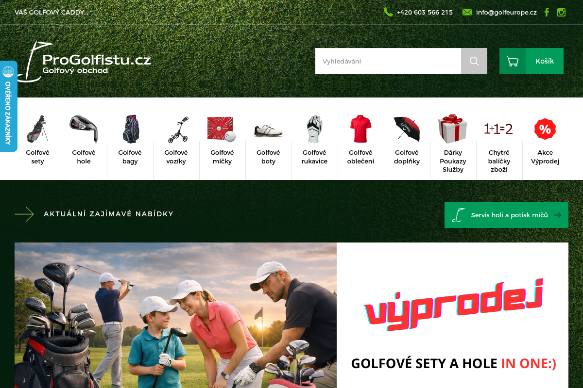 Golf Europe - Progolfistu.cz