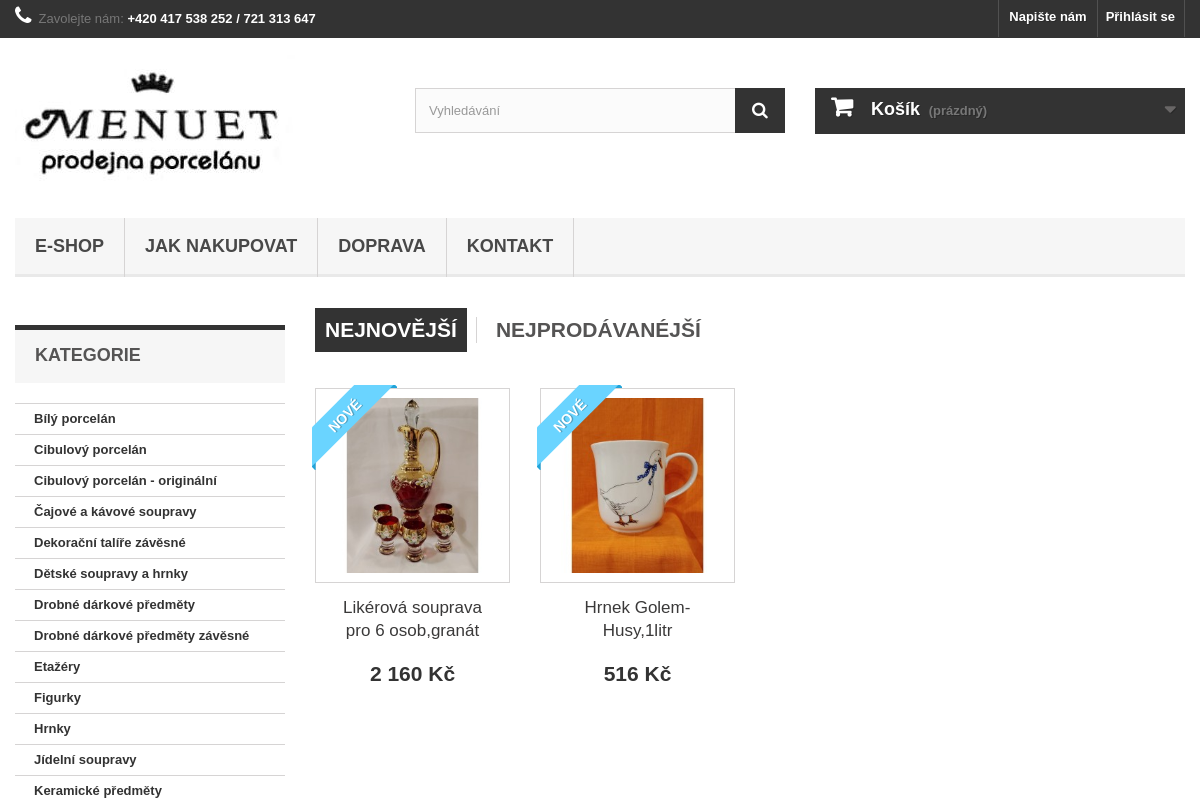 Skloporcelan-menuet.cz