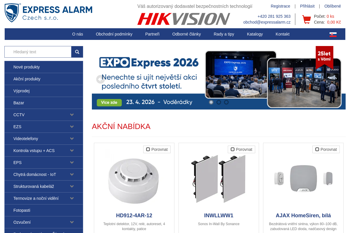 Express Alarm Czech - sklad