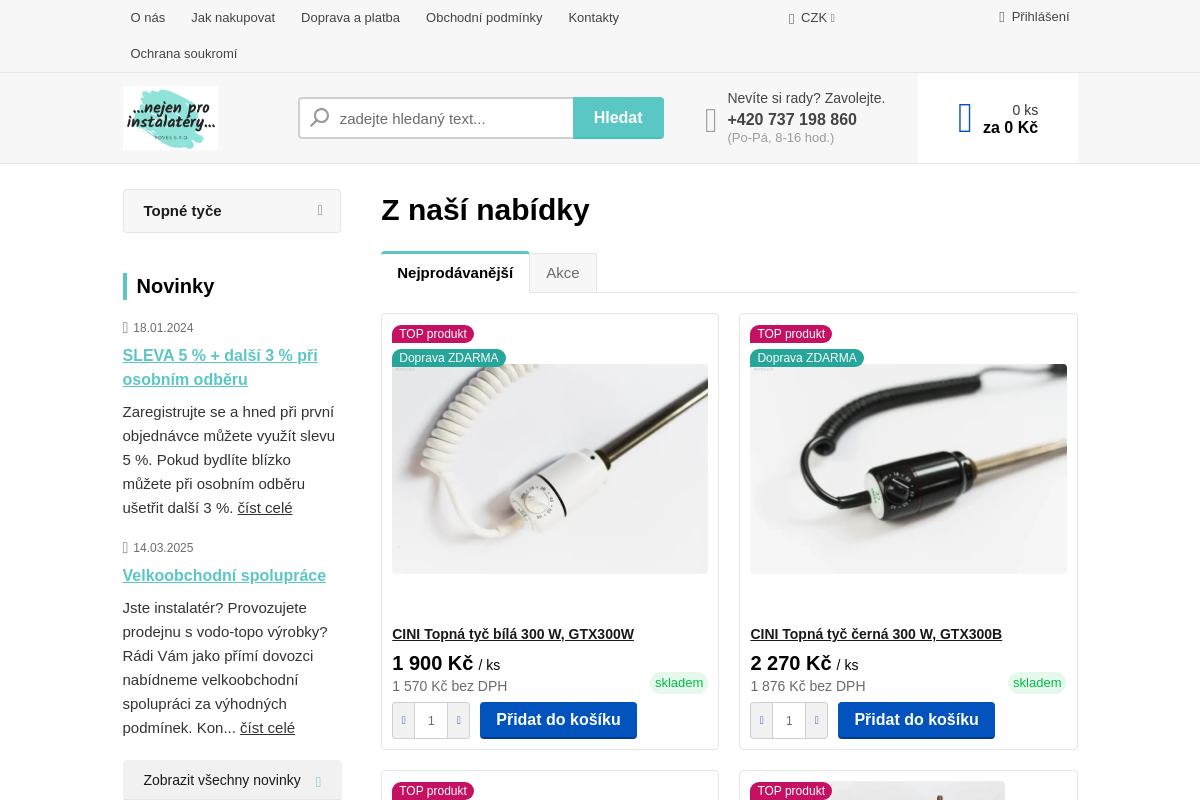 Nejen pro instalatéry