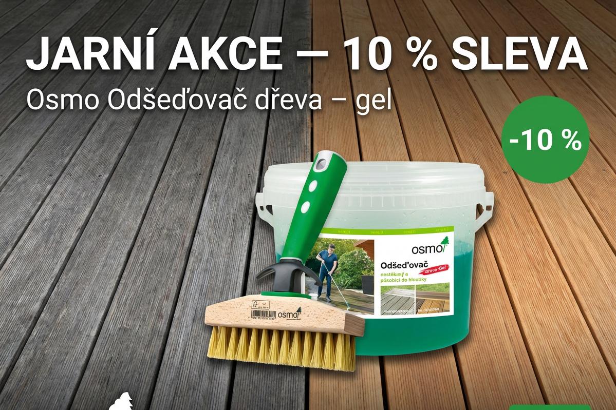 Jarní sleva na OSMO odšeďovač dřeva - gel
