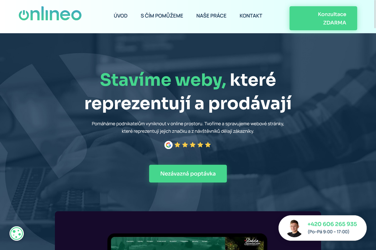 Onlineo - Tvorba a správa webových stránek