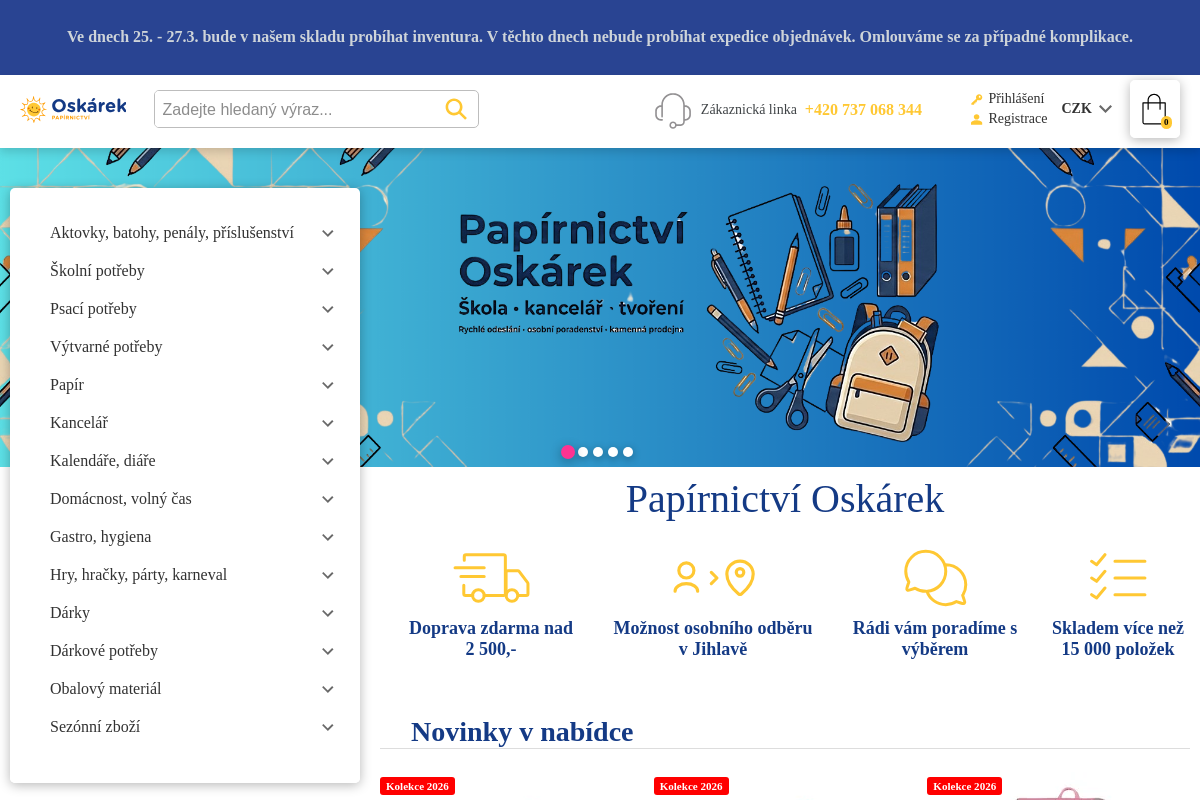 Papírnictví Oskárek