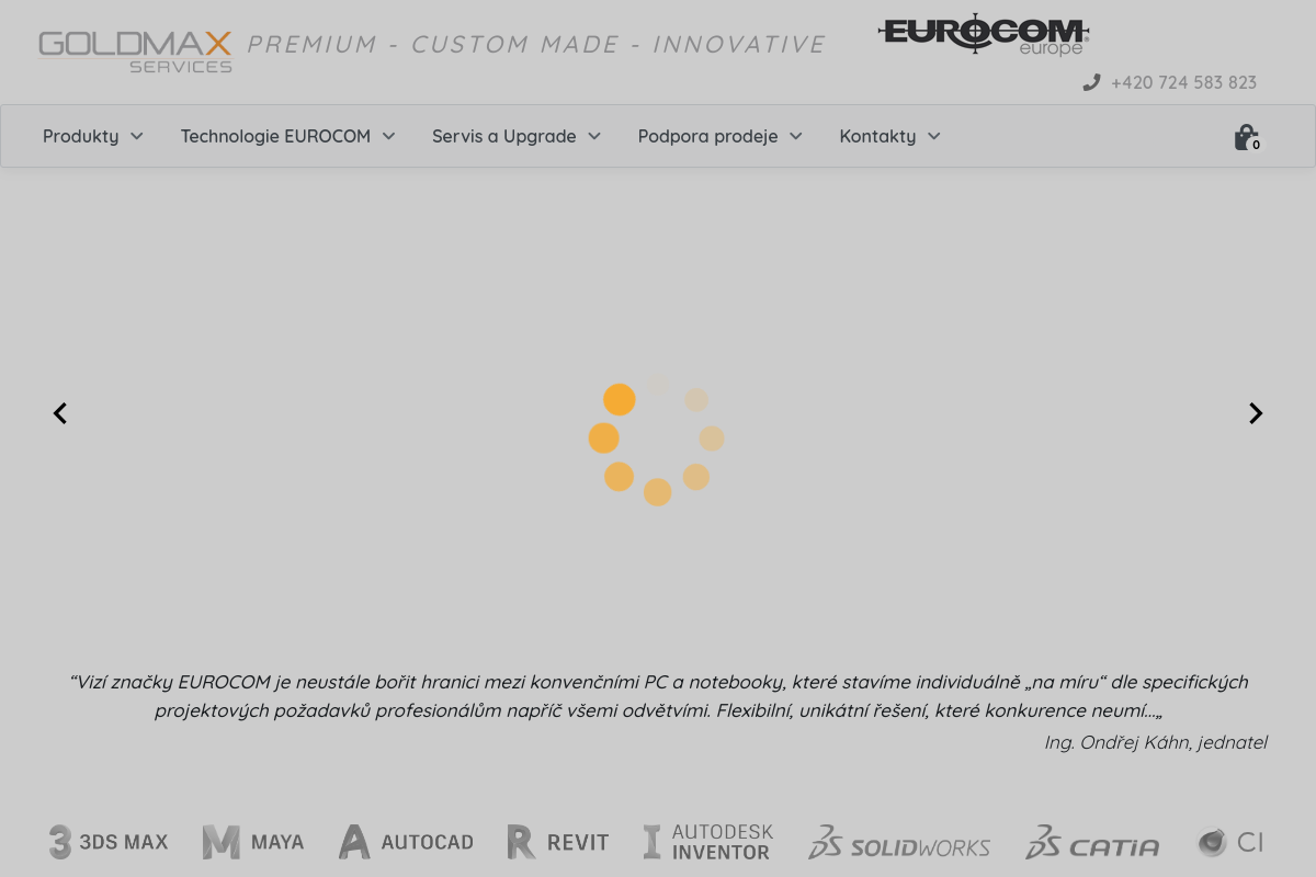 Goldmax.cz - výkonné herní a pracovní notebooky