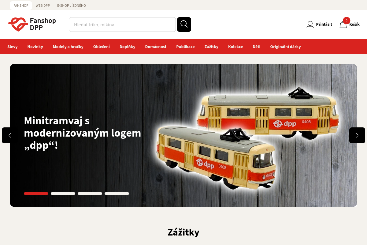 Fanshop Dopravního podniku hl. m. Prahy