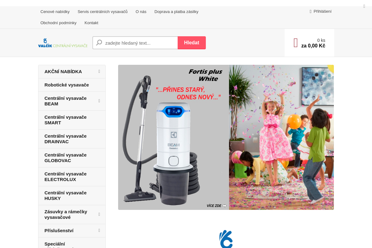Centrální vysavače Valčík