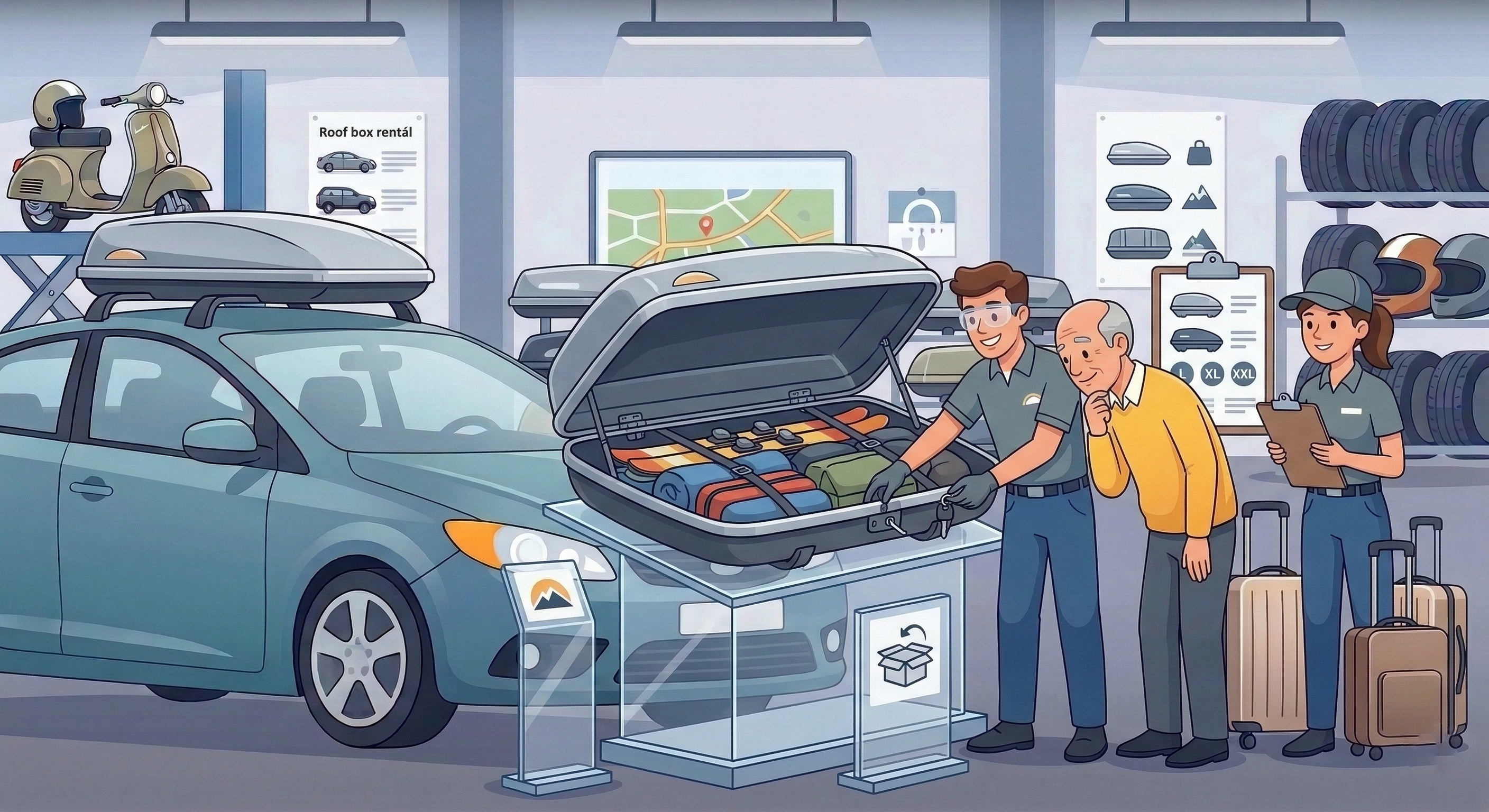 Zapůjčení střešních boxů, Karlovy Vary