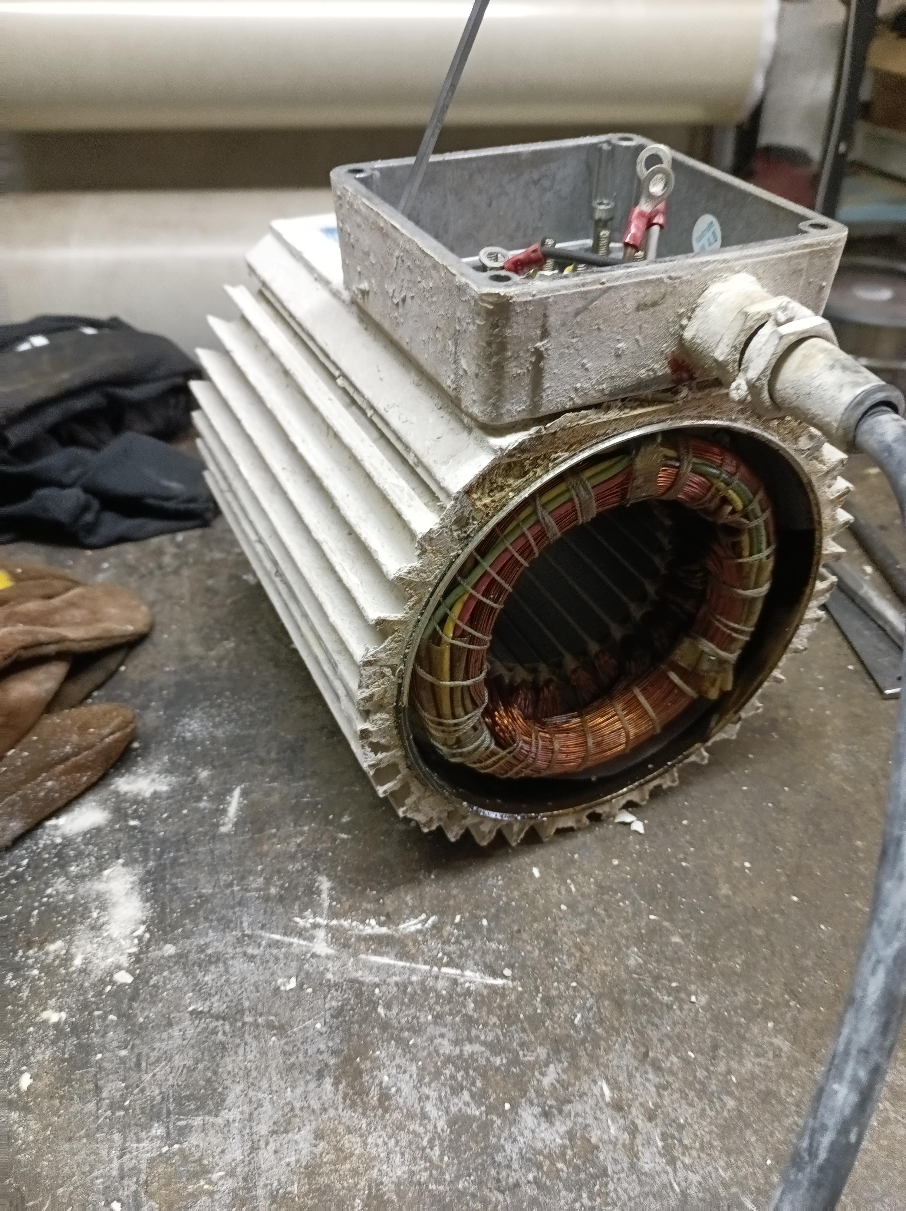 Převíjení elektromotorů