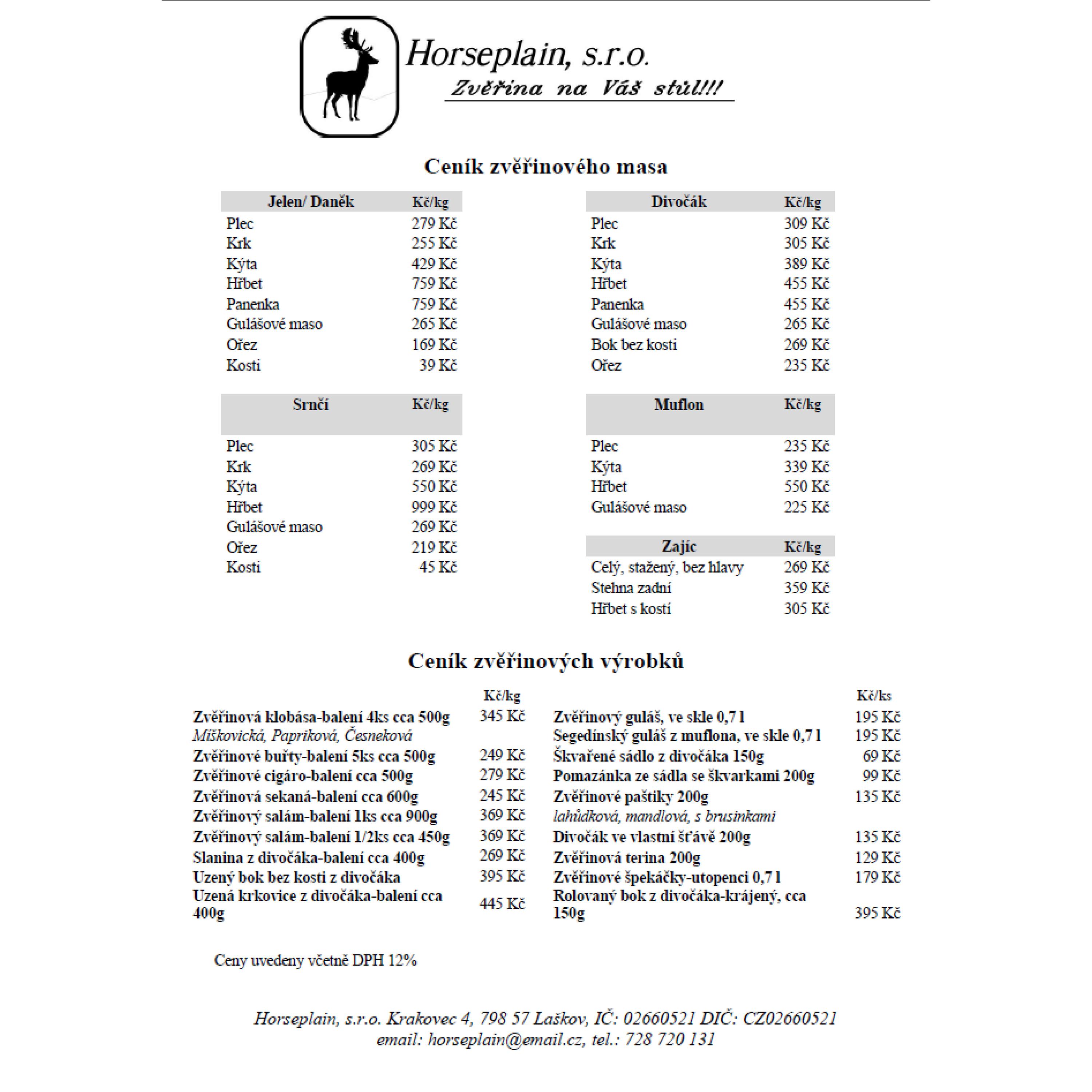 Zpracovna zvěřiny Horseplain, s.r.o. foto 2