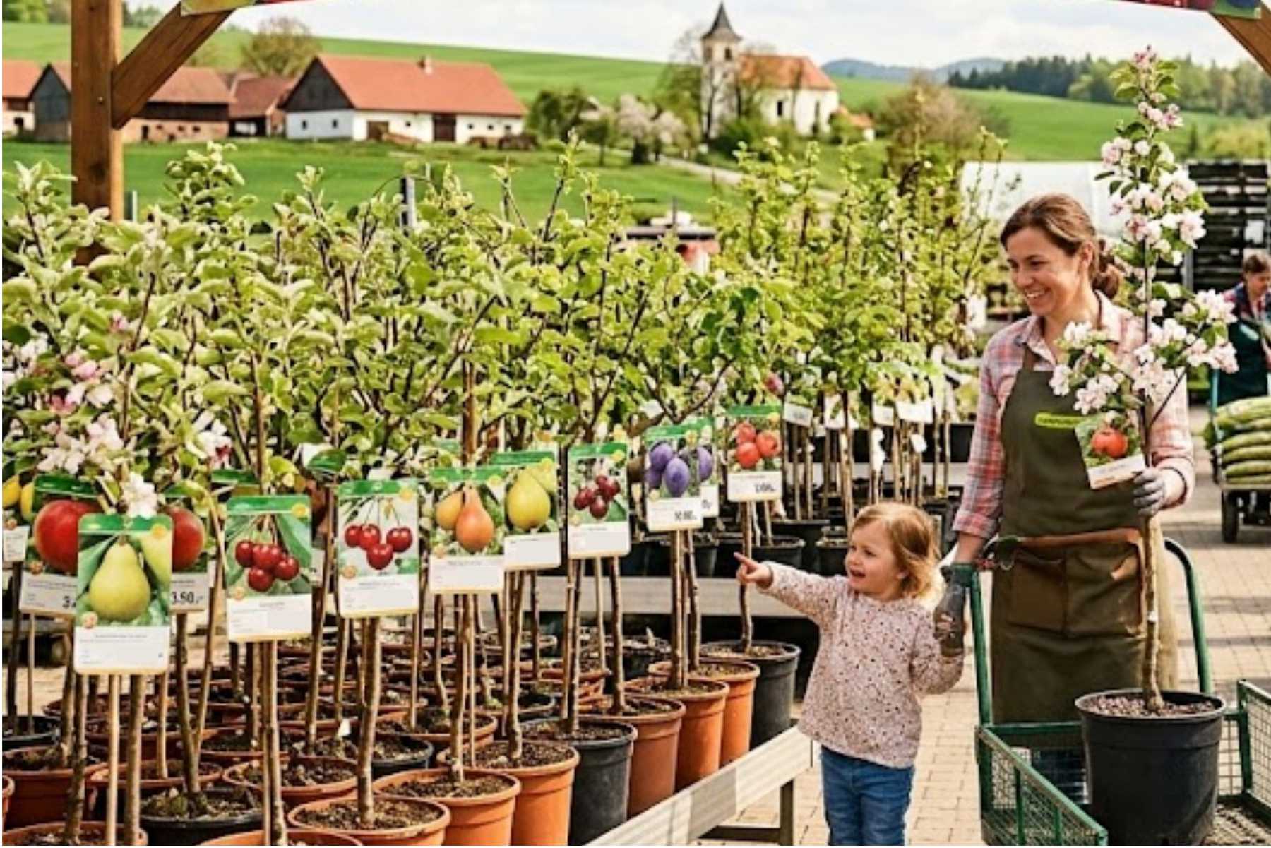 Ovocné stromky v prodeji