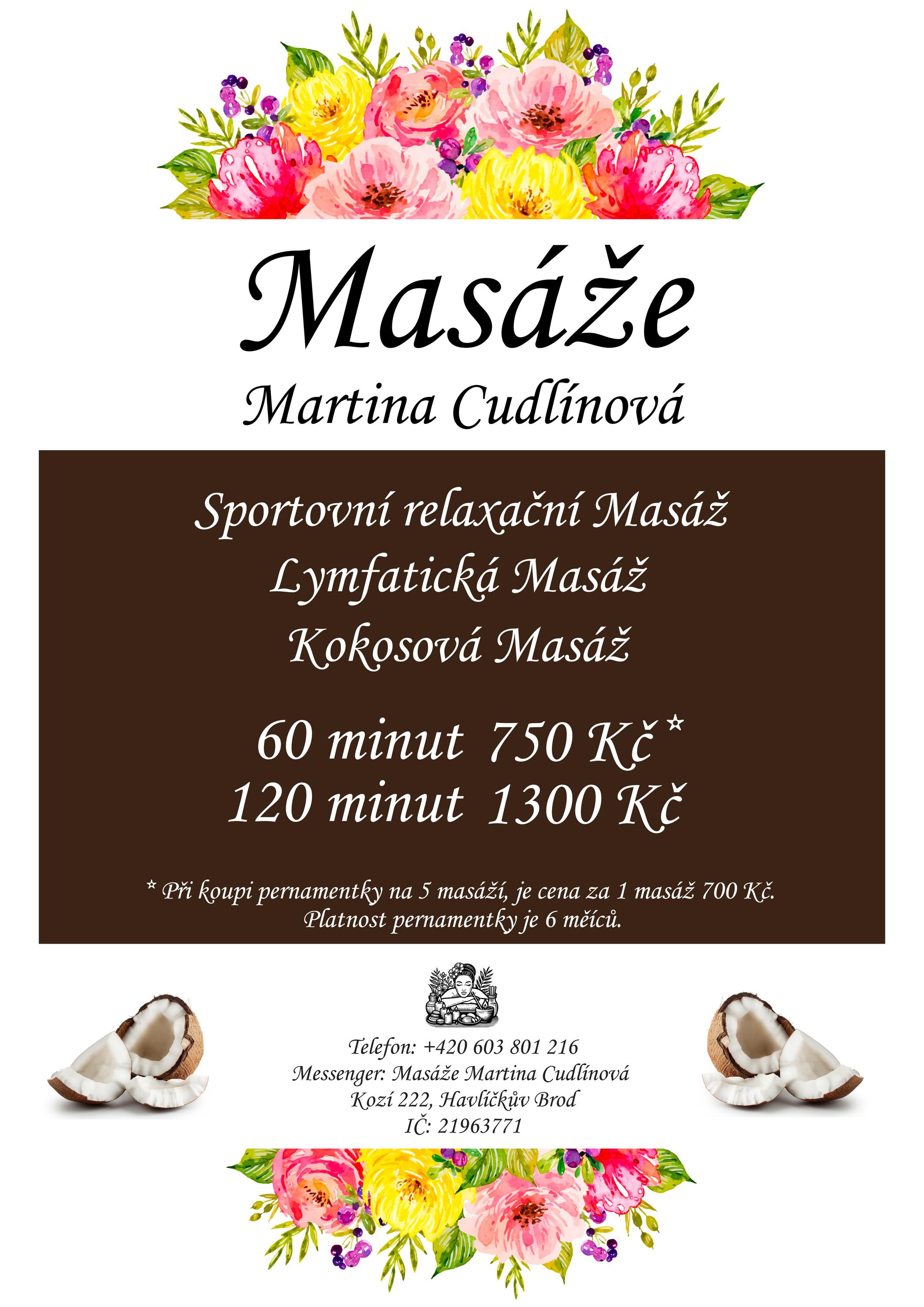 Masáže Martina Cudlínová foto 4