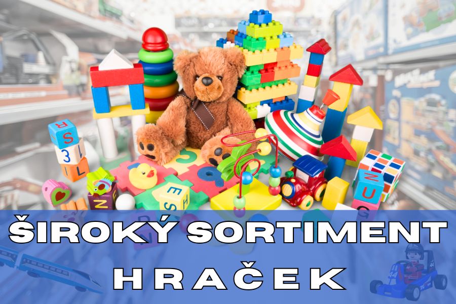 Široký sortiment hraček