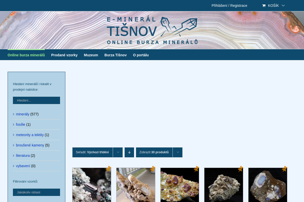 Online burza minerálů