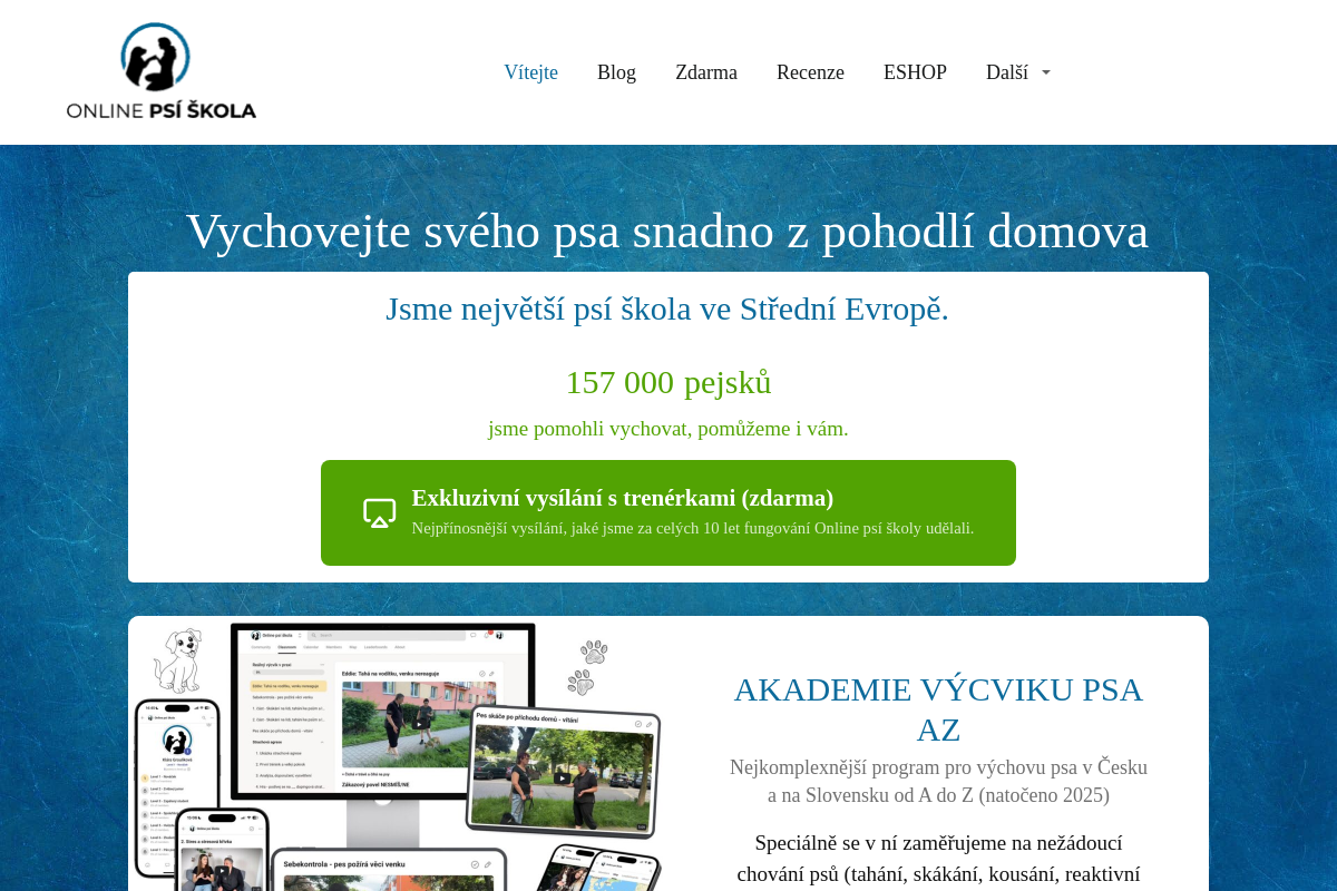 ONLINE PSÍ ŠKOLKA