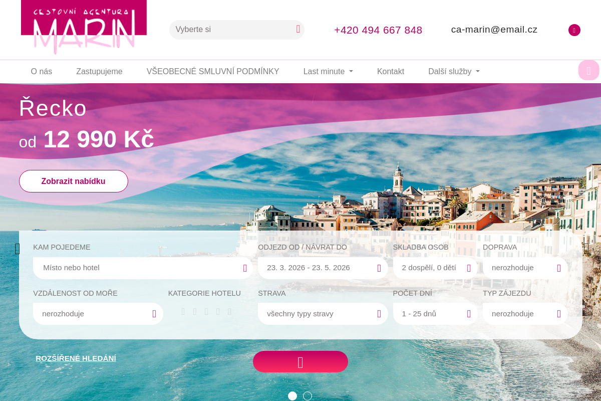 Cestovní agentura MARIN