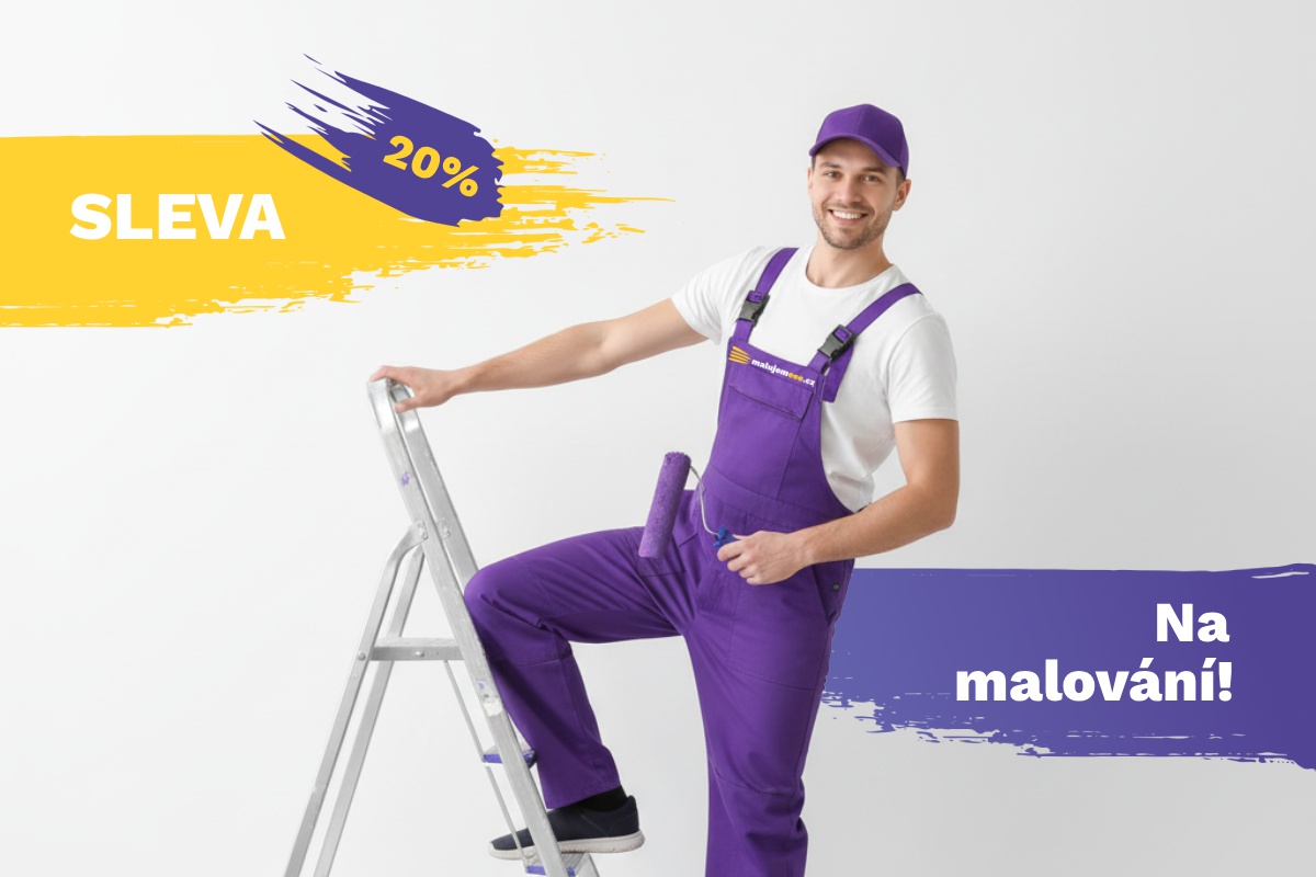20 % sleva na malování