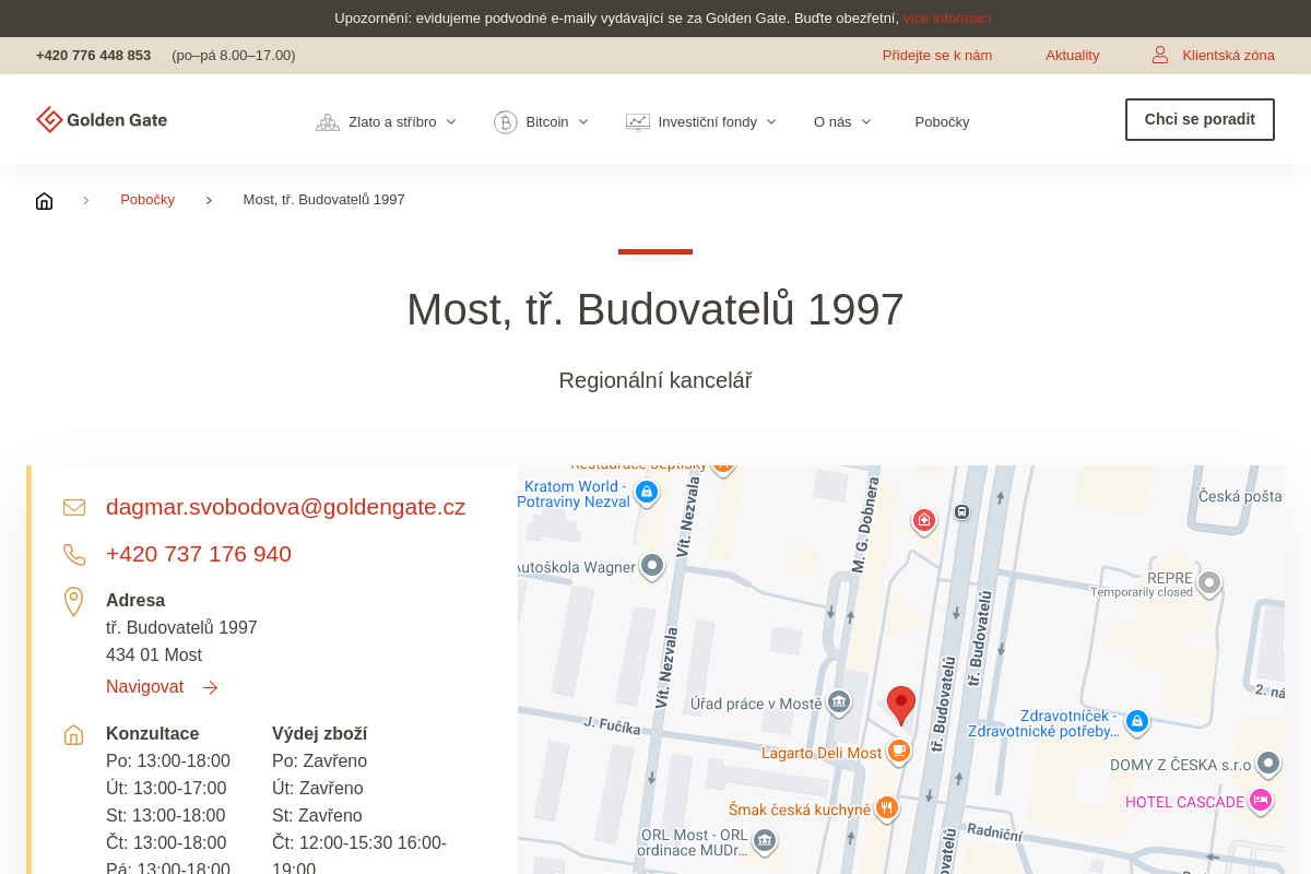 Golden Gate - regionální kancelář