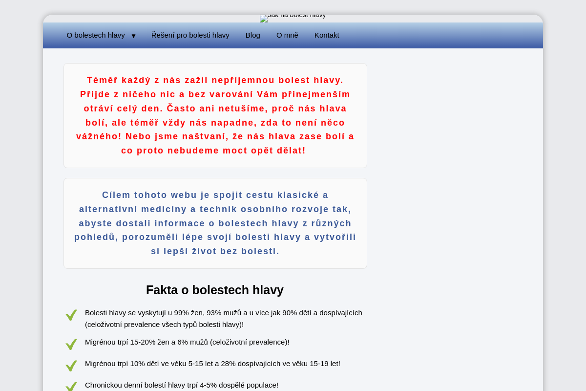 Jaknabolesthlavy.cz