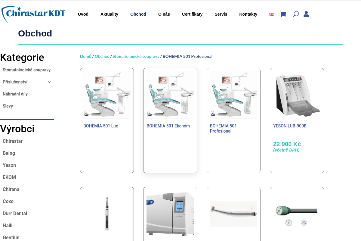 Chirastar KDT e-shop