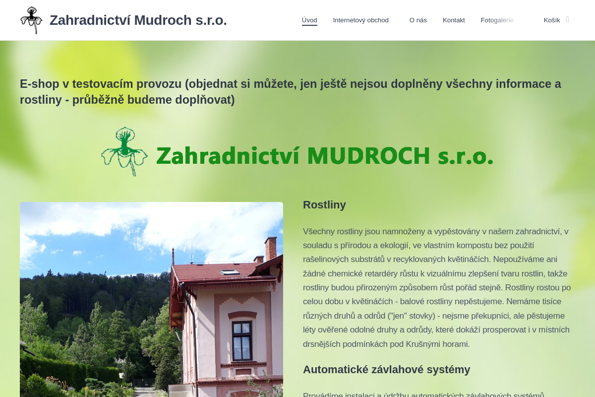 Zahradnictví Mudroch foto 1