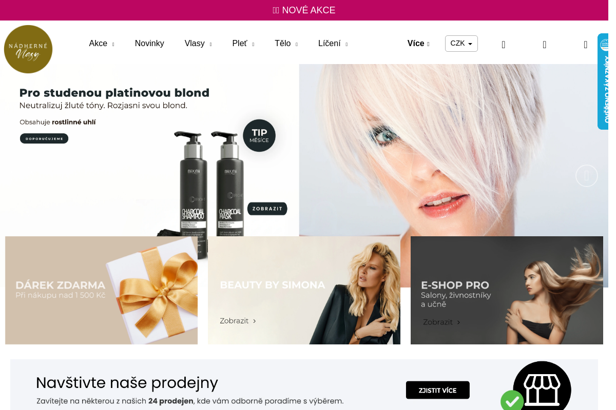 Nádherné Vlasy, prodejna Praha 2