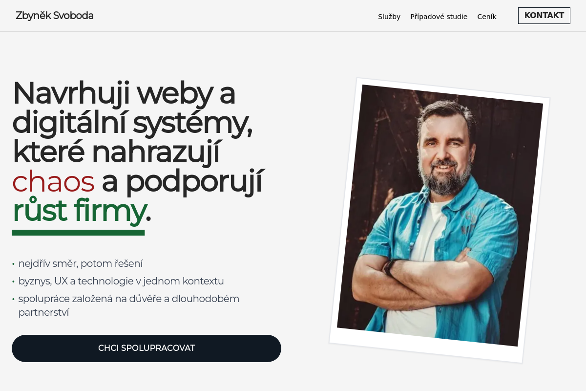 Zbyněk Svoboda - tvůrce webů