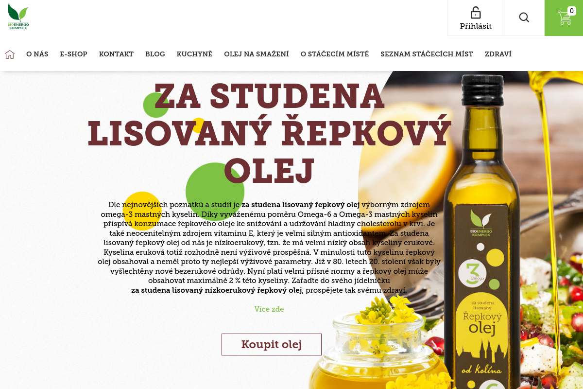 Zdravý olej z Polabí