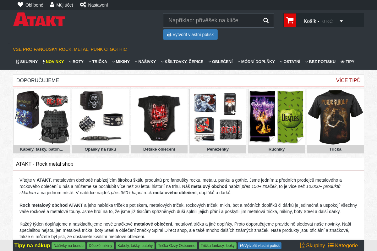 Atakt.cz - metalové oblečení